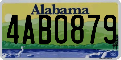 AL license plate 4AB0879