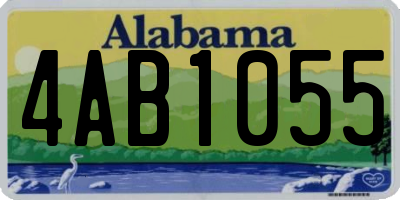 AL license plate 4AB1055