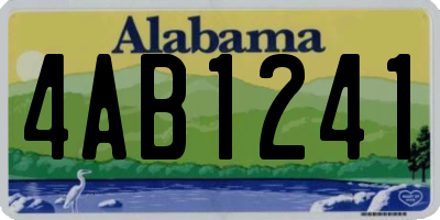 AL license plate 4AB1241