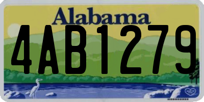 AL license plate 4AB1279