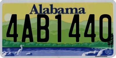 AL license plate 4AB1440