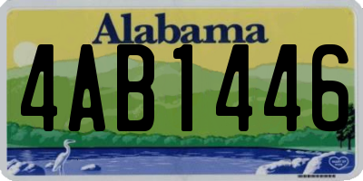 AL license plate 4AB1446
