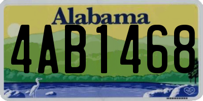 AL license plate 4AB1468