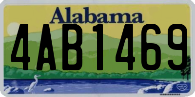 AL license plate 4AB1469