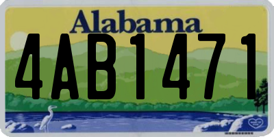 AL license plate 4AB1471