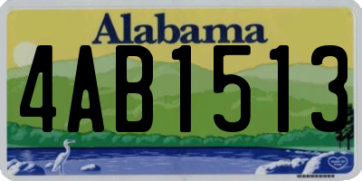 AL license plate 4AB1513