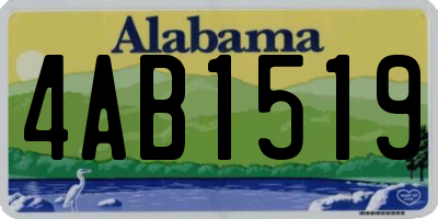 AL license plate 4AB1519