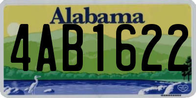 AL license plate 4AB1622