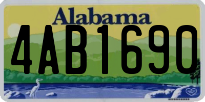 AL license plate 4AB1690