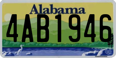 AL license plate 4AB1946