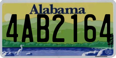 AL license plate 4AB2164