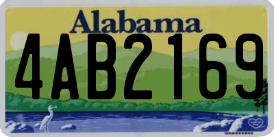 AL license plate 4AB2169