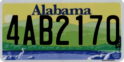 AL license plate 4AB2170