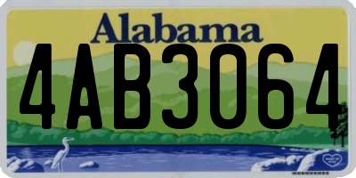 AL license plate 4AB3064