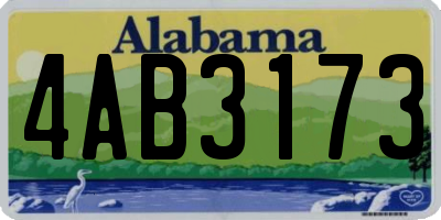 AL license plate 4AB3173
