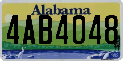 AL license plate 4AB4048