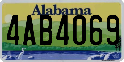 AL license plate 4AB4069