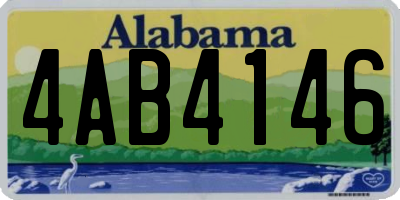 AL license plate 4AB4146