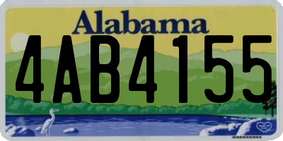 AL license plate 4AB4155