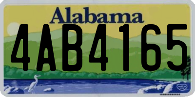 AL license plate 4AB4165