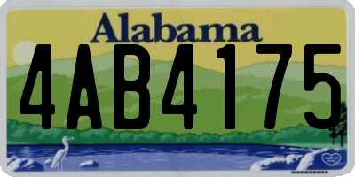 AL license plate 4AB4175
