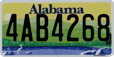 AL license plate 4AB4268