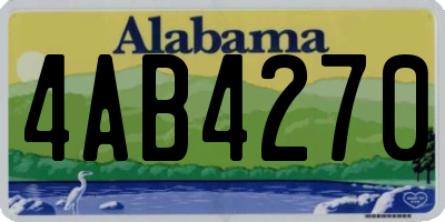 AL license plate 4AB4270
