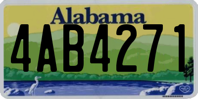 AL license plate 4AB4271