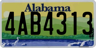 AL license plate 4AB4313