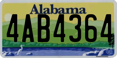 AL license plate 4AB4364
