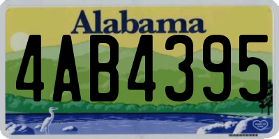 AL license plate 4AB4395