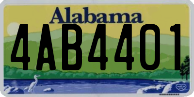 AL license plate 4AB4401