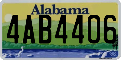 AL license plate 4AB4406