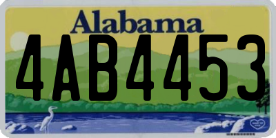 AL license plate 4AB4453