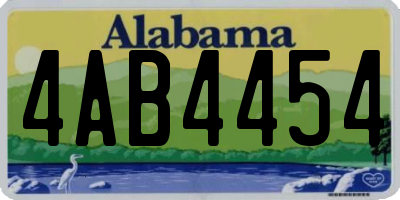 AL license plate 4AB4454
