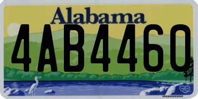 AL license plate 4AB4460