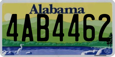 AL license plate 4AB4462