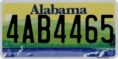 AL license plate 4AB4465