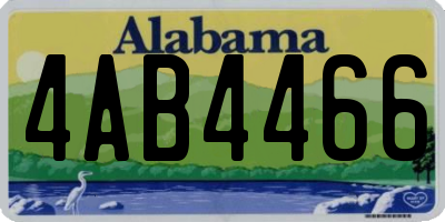 AL license plate 4AB4466