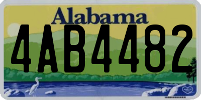 AL license plate 4AB4482