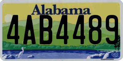 AL license plate 4AB4489