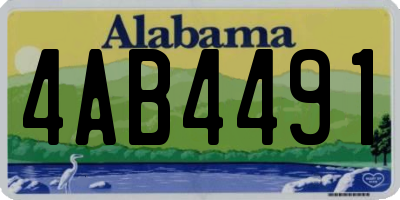 AL license plate 4AB4491