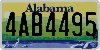 AL license plate 4AB4495