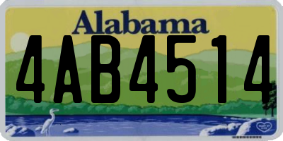 AL license plate 4AB4514