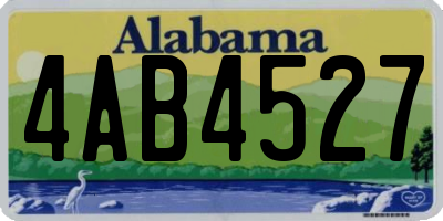 AL license plate 4AB4527