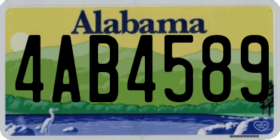AL license plate 4AB4589