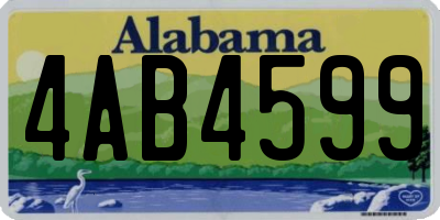 AL license plate 4AB4599