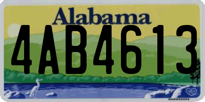 AL license plate 4AB4613