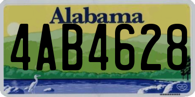 AL license plate 4AB4628