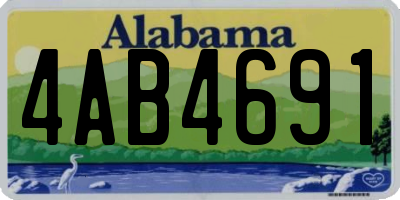 AL license plate 4AB4691